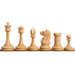 34 piece chessmen set in Ebony Wood and Boxwood