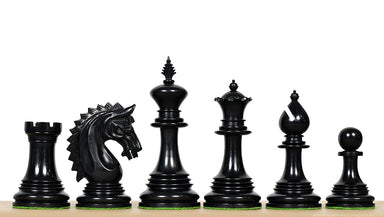California Chrome Staunton chess pieces, genuine ebony and boxwood, hand carved in India