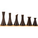 Tower Series Brass 79mm Chess Pieces