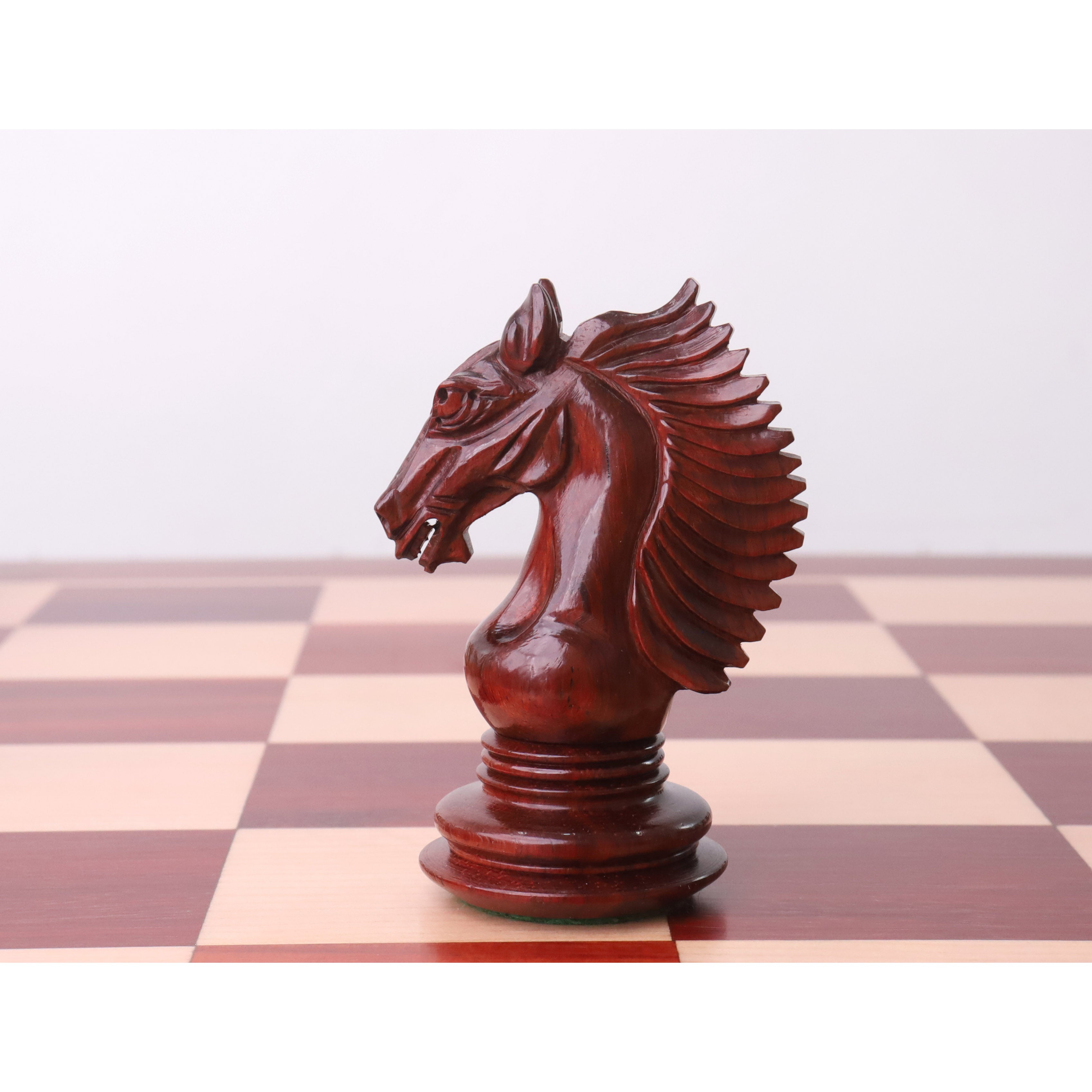 Bud Rosewood chessmen sized for 55 to 65 mm squares