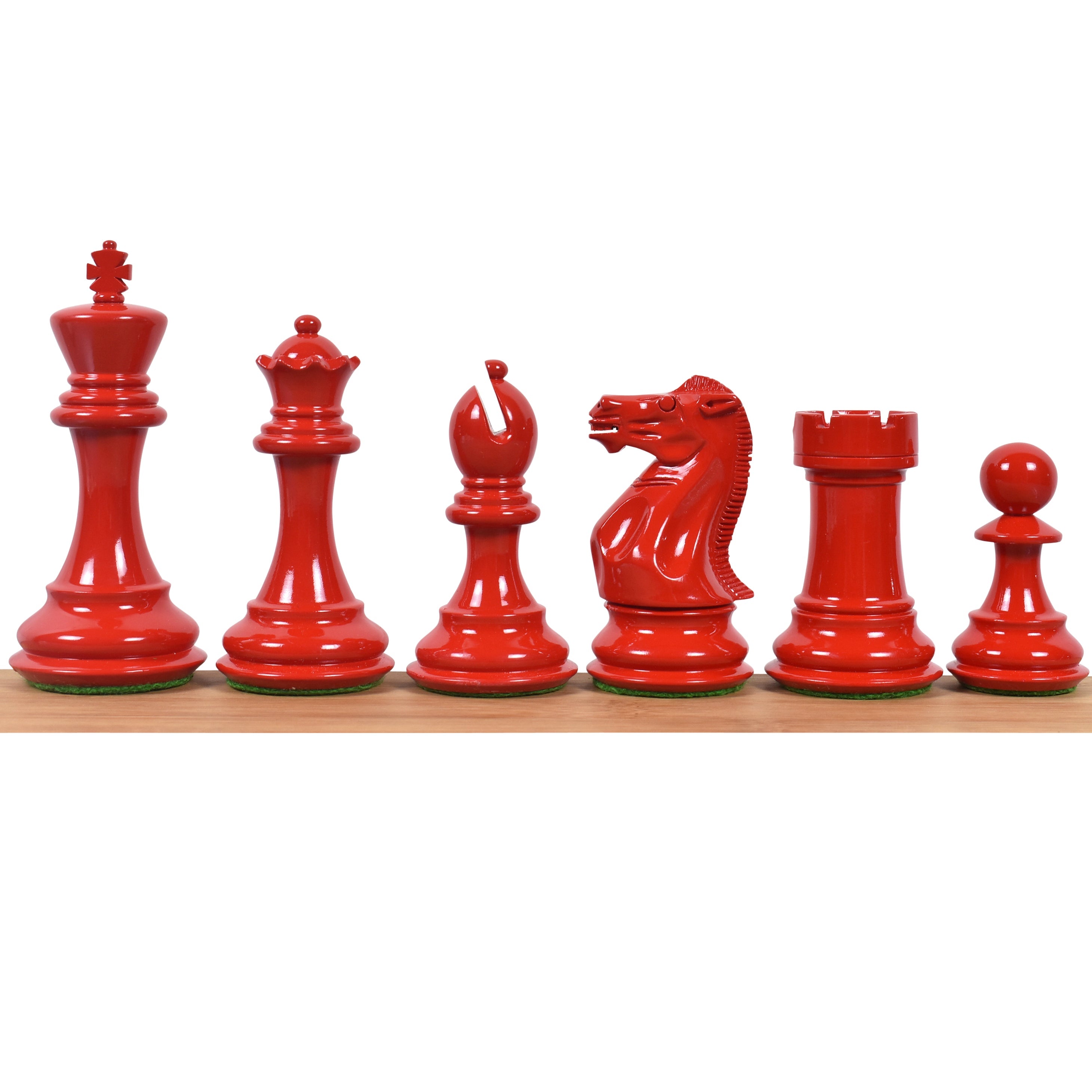 Pro Staunton Painted Boxwood 104mm Chess Pieces