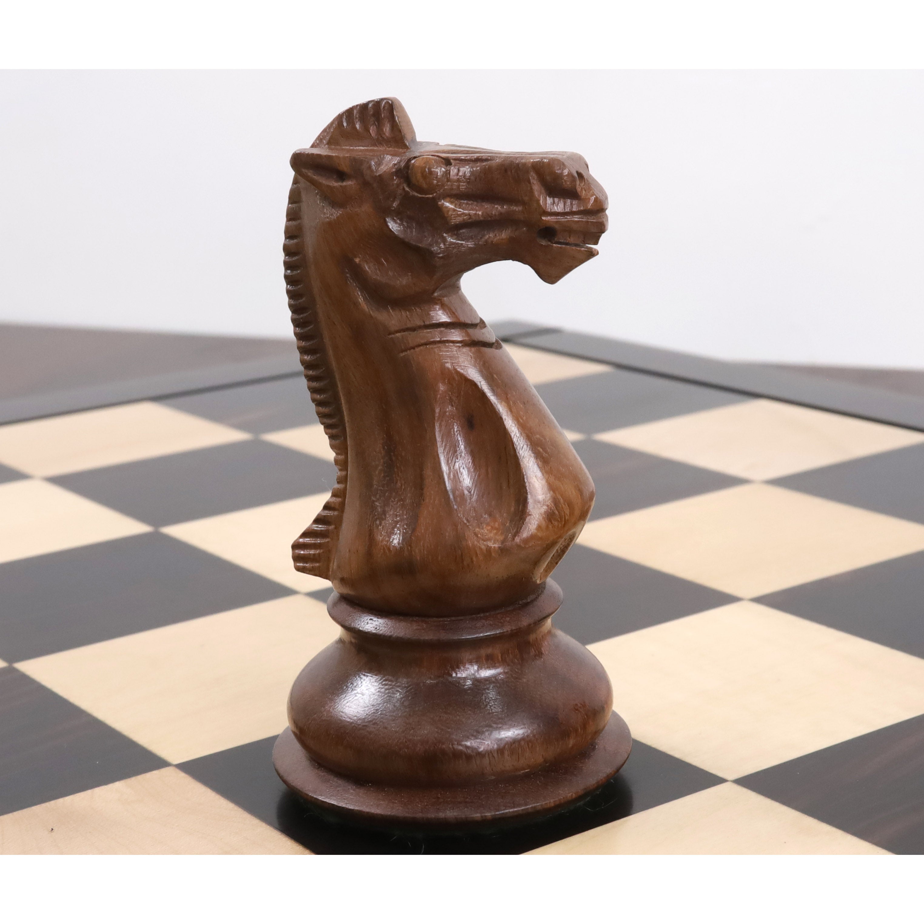 Jumbo Pro Staunton chess pieces in golden rosewood, 159mm king