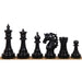 Spartacus Staunton chess pieces in ebony wood, 117mm king