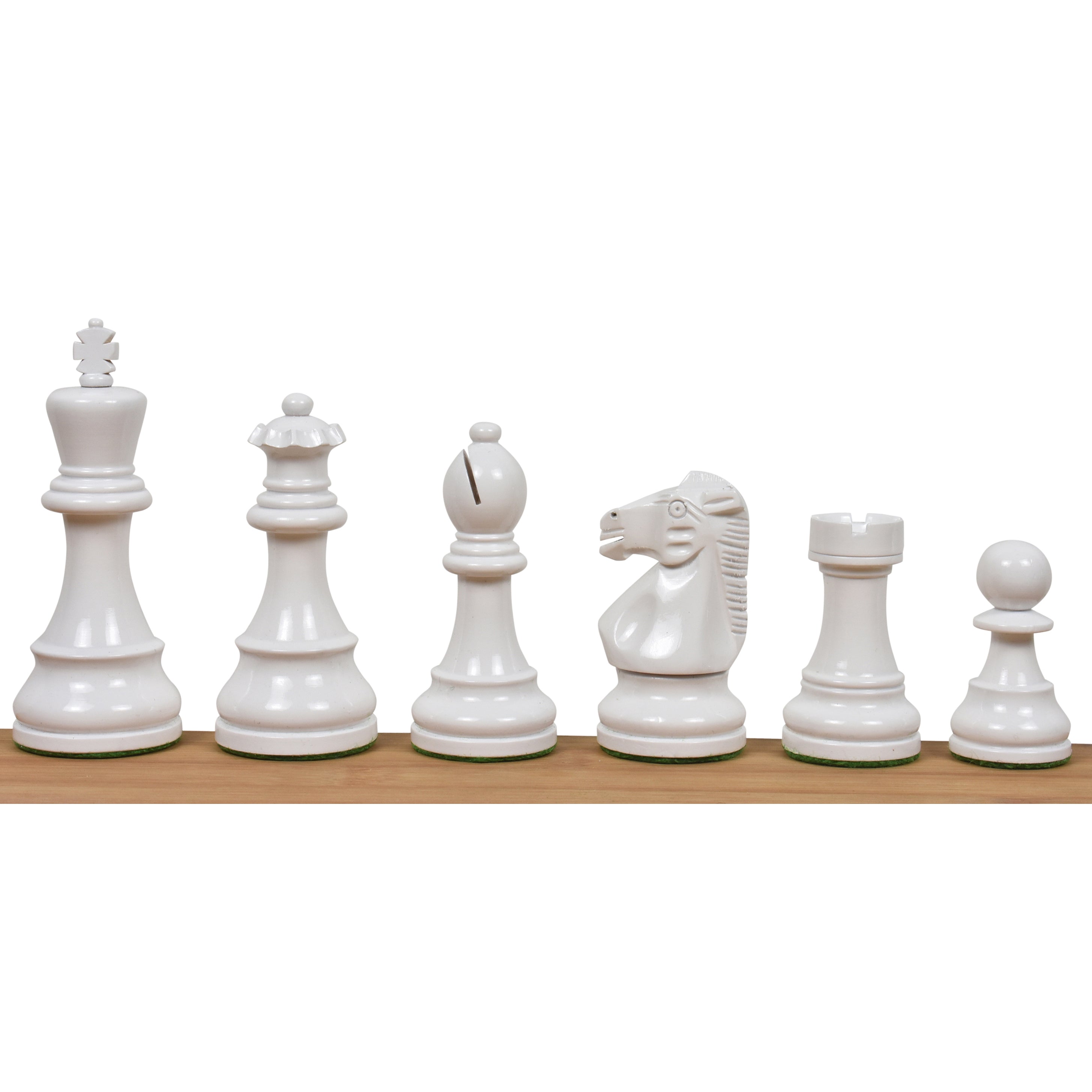 Prime Staunton Burgundy and White 97mm Chess Pieces
