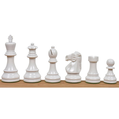 Prime Staunton Burgundy and White 97mm Chess Pieces