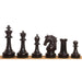 100mm king and matching chessmen in Ebony Wood and Boxwood