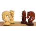 Avant Garde Staunton chess pieces in bud rosewood, 117mm king