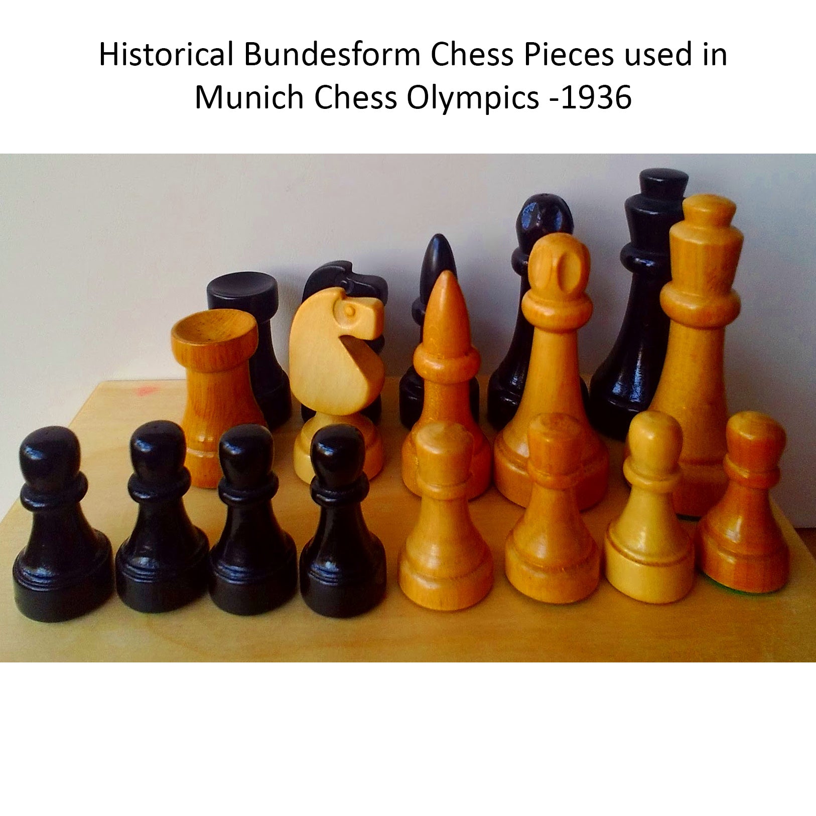Bundesform German Staunton Alternative 97mm Chess Pieces