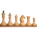 34 piece chessmen set in Mahogany Stained Boxwood and Boxwood