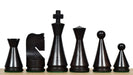 Classic Cone Shaped chess pieces, ebonised and natural boxwood, hand carved in India