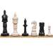 New English Hand Carved Camel Bone 104mm Chess Pieces