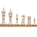 New English Hand Carved Camel Bone 104mm Chess Pieces
