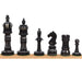 New English Hand Carved Camel Bone 104mm Chess Pieces