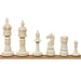 New English Hand Carved Camel Bone 104mm Chess Pieces