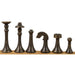 Contemporary Brass 78mm Chess Pieces