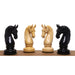 Bath Staunton chess pieces in ebony, 118mm king