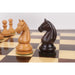 Rosewood and Antiqued Boxwood chessmen sized for 50 to 55 mm squares