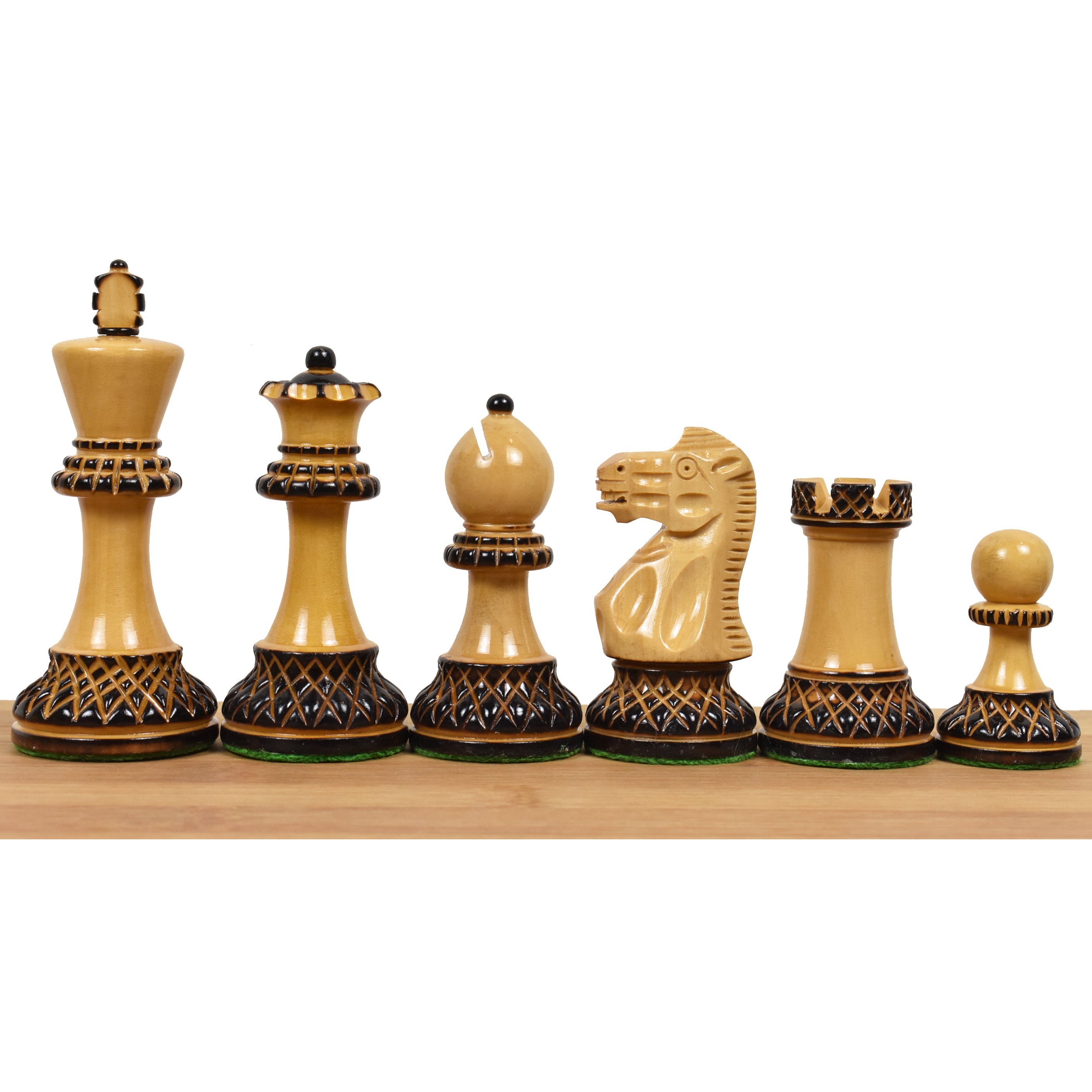 Parker Staunton Carved 100mm Chess Pieces