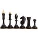 Knight and rook from the ebonised boxwood chessmen
