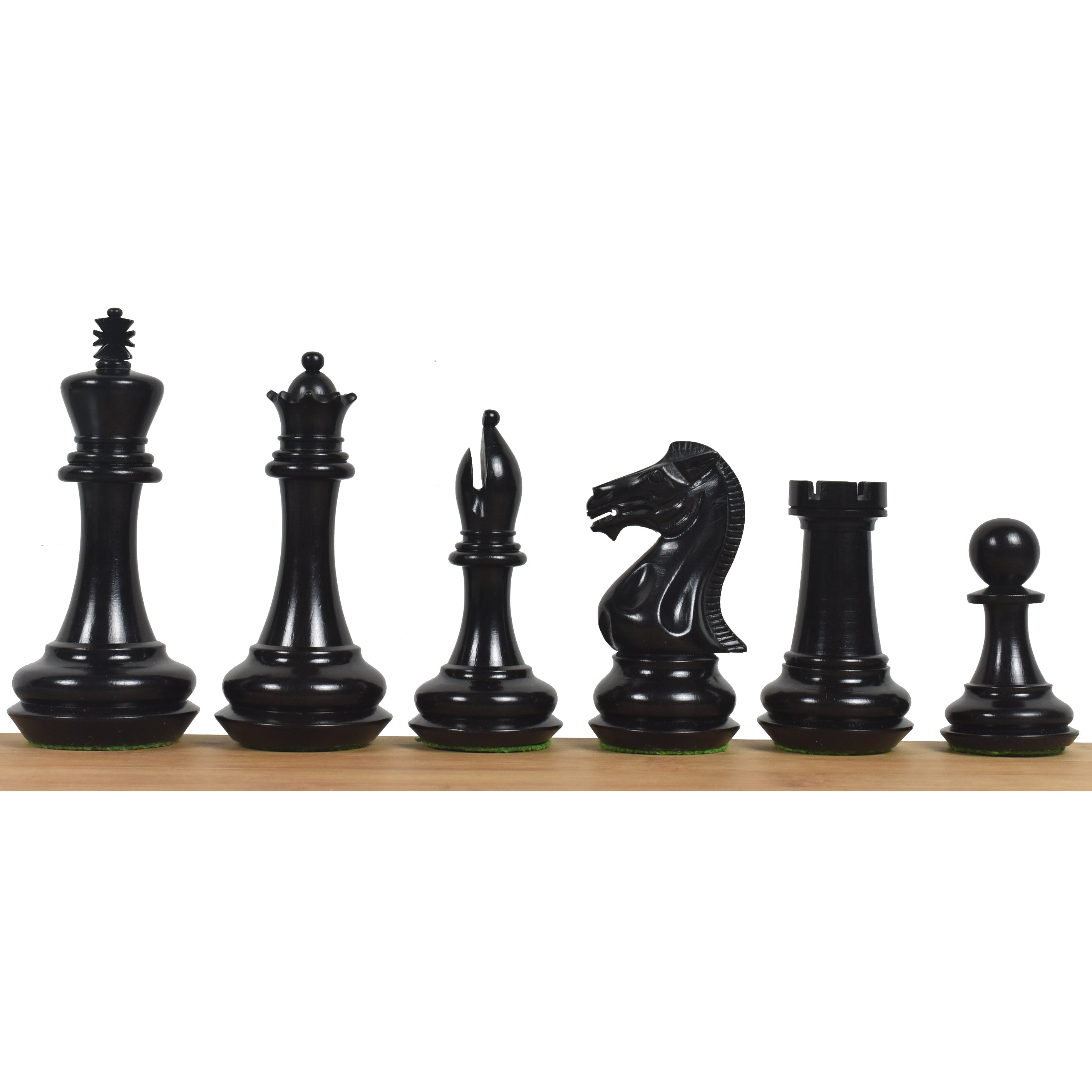Chamfered Base Staunton 104mm Chess Pieces