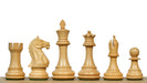 Bud Rosewood Staunton chess pieces with a 103mm king, hand carved in India