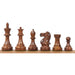 34 piece chessmen set in Golden Rosewood and Boxwood