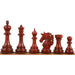 Prestige Staunton chess pieces in bud rosewood & ebony wood, 118mm king