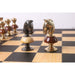 Metallic Gold and Grey chessmen at 2,900 grams complete
