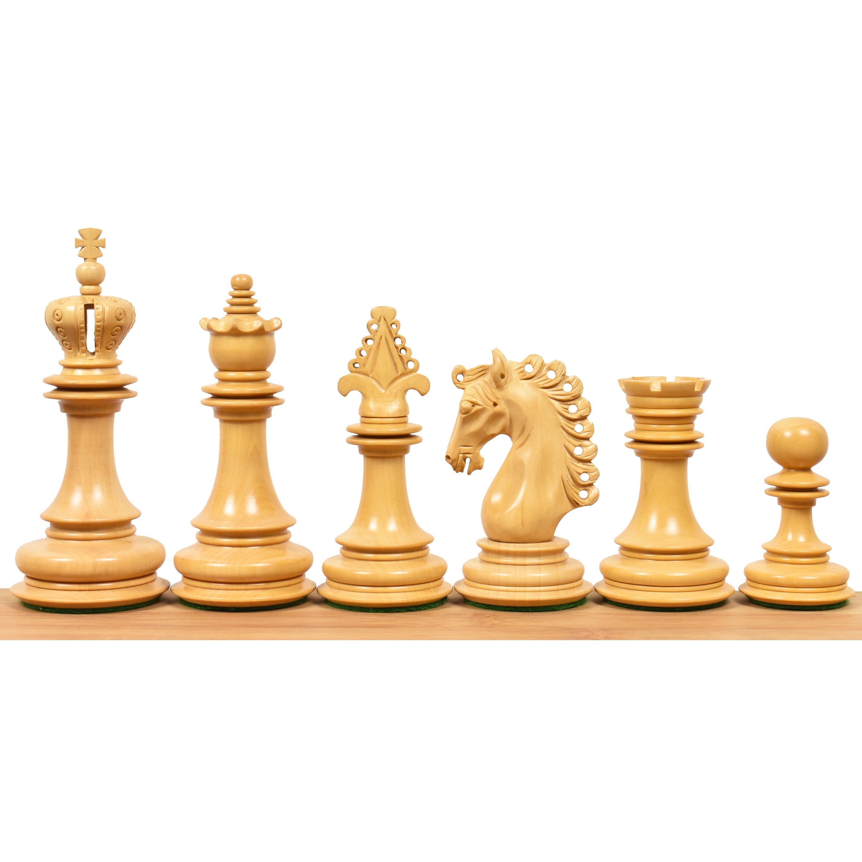Carvers' Art chess pieces in bud rosewood, 114mm king