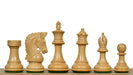 Genuine ebony chess pieces with a 91mm king and weighted felted bases