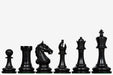 Genuine ebony chess pieces with a 104mm king and weighted felted bases