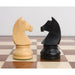 Ebonised Boxwood chessmen cut for 35 to 42mm squares
