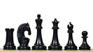 1963 1966 Piatigorsky Cup chess pieces, genuine ebony and antiqued boxwood, hand carved in India