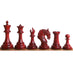 Imperator Staunton chess pieces in bud rosewood, 108mm king
