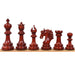 Arthur Staunton chess pieces in bud rosewood, 116mm king