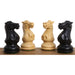 34 piece chessmen set in Ebonised Boxwood and Boxwood