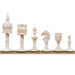 English Series Pre-Staunton Camel Bone 92mm Chess Pieces