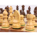 Golden Rosewood chessmen at 712 grams complete