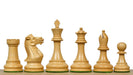Anjan chess pieces with a 100mm king and weighted felted bases