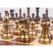 Copper Antiqued and Matte Gold chessmen at 2,000 grams complete