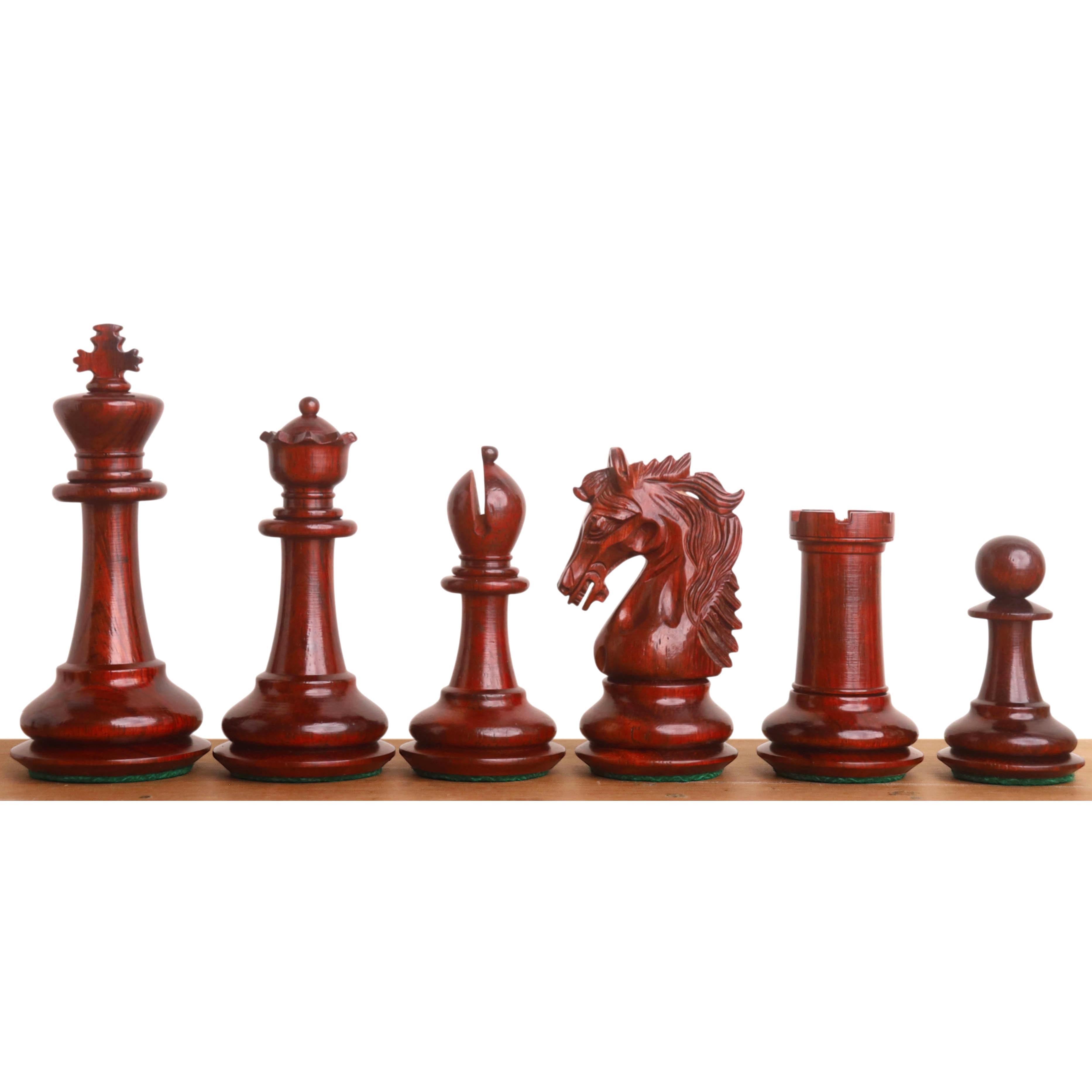 34 piece chessmen set in Bud Rosewood and Boxwood