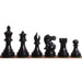 34 piece chessmen set in Black Painted Boxwood and White Painted Boxwood