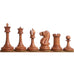 34 piece chessmen set in Ebony Wood and Antiqued Boxwood