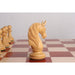 Bath Staunton chess pieces in bud rosewood, 118mm king