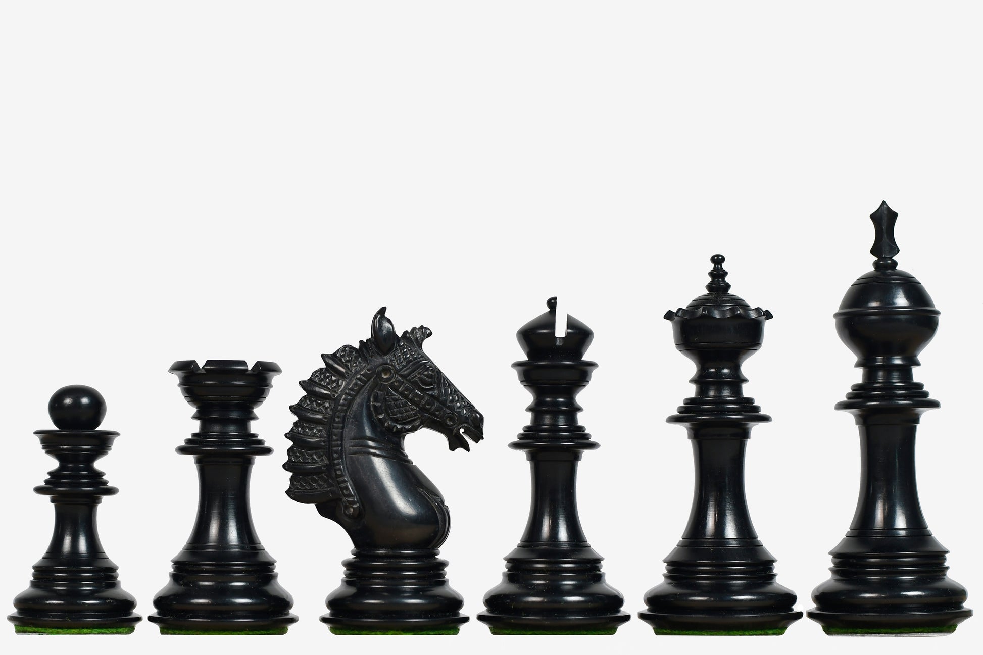 Sikh Empire chess pieces king and queen detail