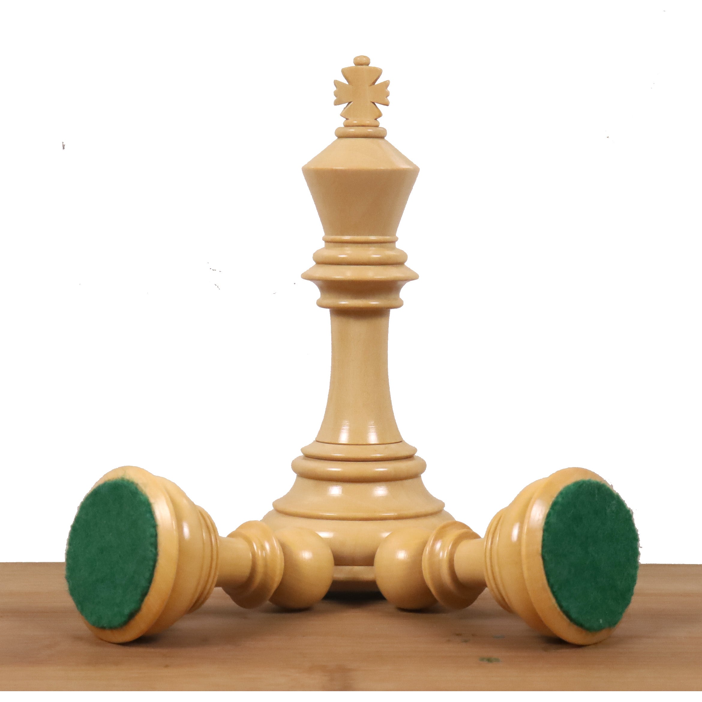 Triple weighted Rare Columbian chessmen in bud rosewood and boxwood