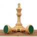 Triple weighted Rare Columbian chessmen in bud rosewood and boxwood