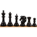 Prestige Staunton chess pieces in ebony wood, 118mm king