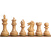 Golden Rosewood chessmen sized for 45 to 50 mm squares