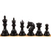 Stallion Staunton chess pieces in ebony, 105mm king
